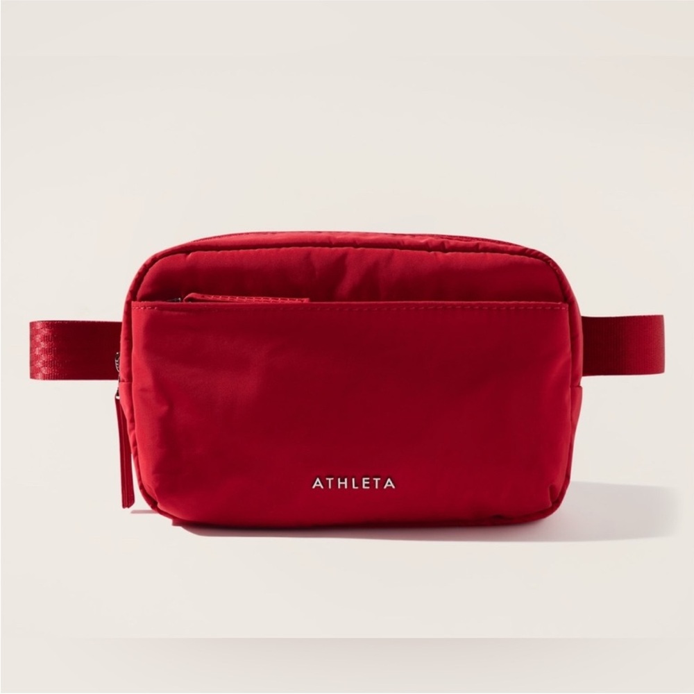 NWOT Athleta All About Crossbody Belt Bag in Red Fanny Pack